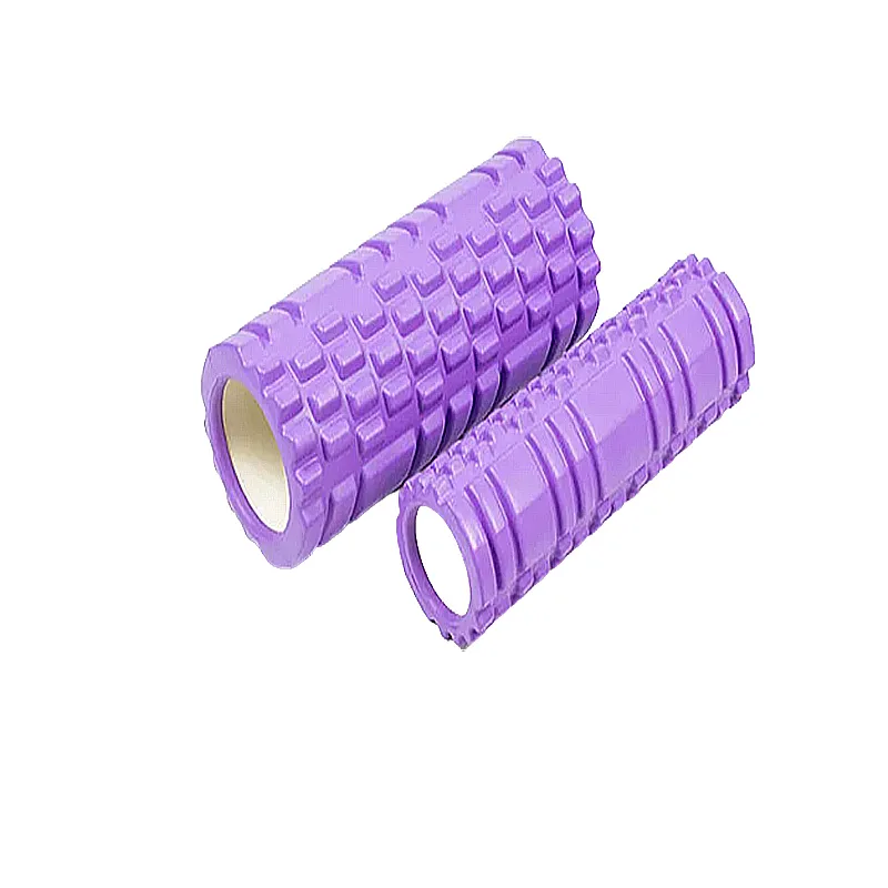 Масажний ролик EasyFit Grid Roller Double 33х14 см, 31,5х10 см фіолетовий (EF-7737-1-V) МП