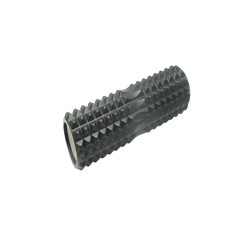 Масажний ролик EasyFit Grid Roller 45*13 см v.2.2 чорний (EF-2028-B) МП