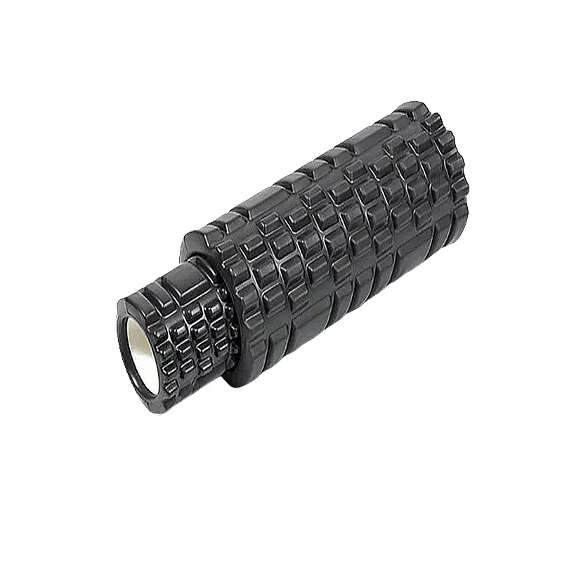 Масажний ролик EasyFit Grid Roller Double 33х14 см, 31,5х10 см чорний (EF-7737-4-Bk) МП