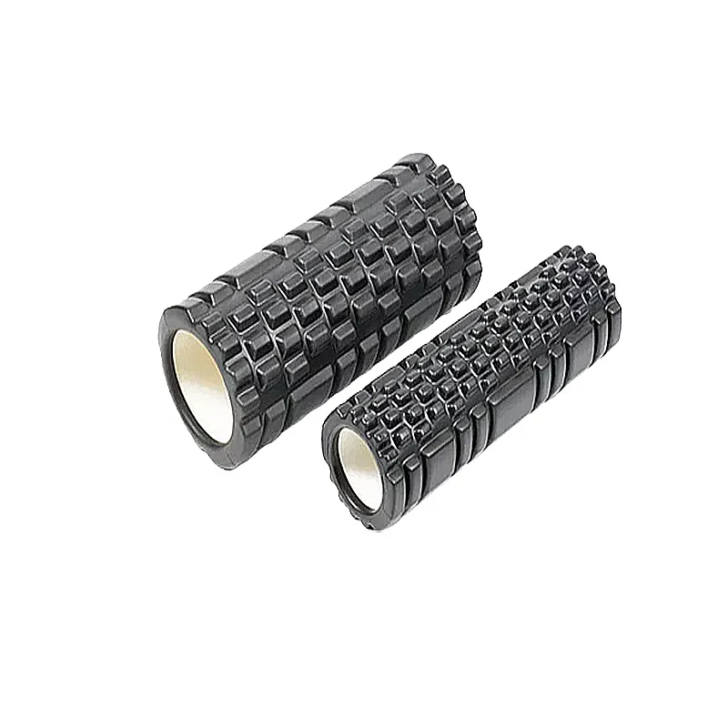 Масажний ролик EasyFit Grid Roller Double 33х14 см, 31,5х10 см чорний (EF-7737-4-Bk) МП