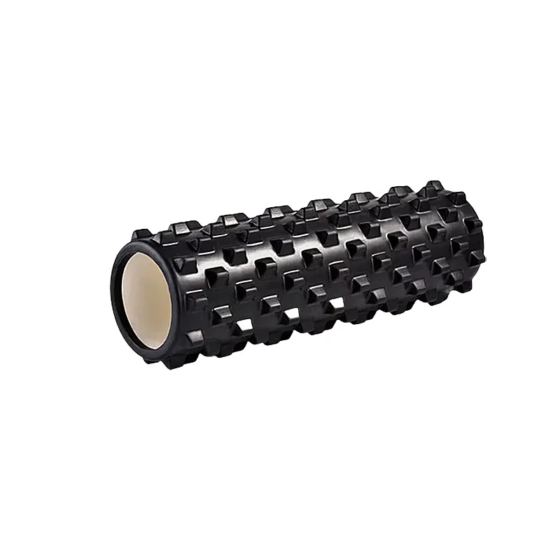 Масажний ролик EasyFit Grid Roller PRO 45*14 см чорний (EF-2029-B) МП