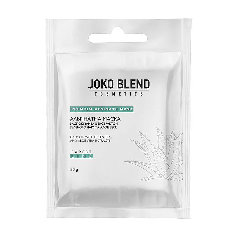 Маска альгінатна Joko Blend з екстрактом зеленого чаю та алое вера, заспокійлива, 20г (401877)