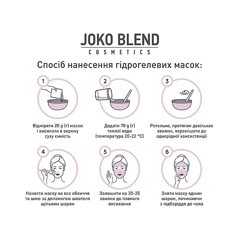 Маска гідрогелева Joko Blend Beta-Carotene Calendula, 20г (401174)