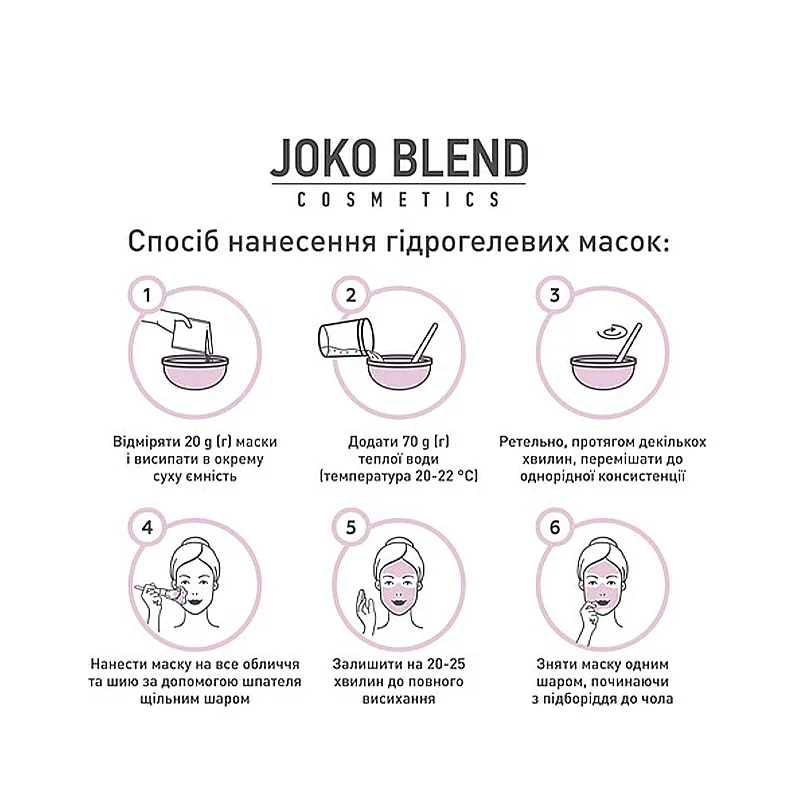 Маска гідрогелева Joko Blend Bourbon Rose, 20г (401150)