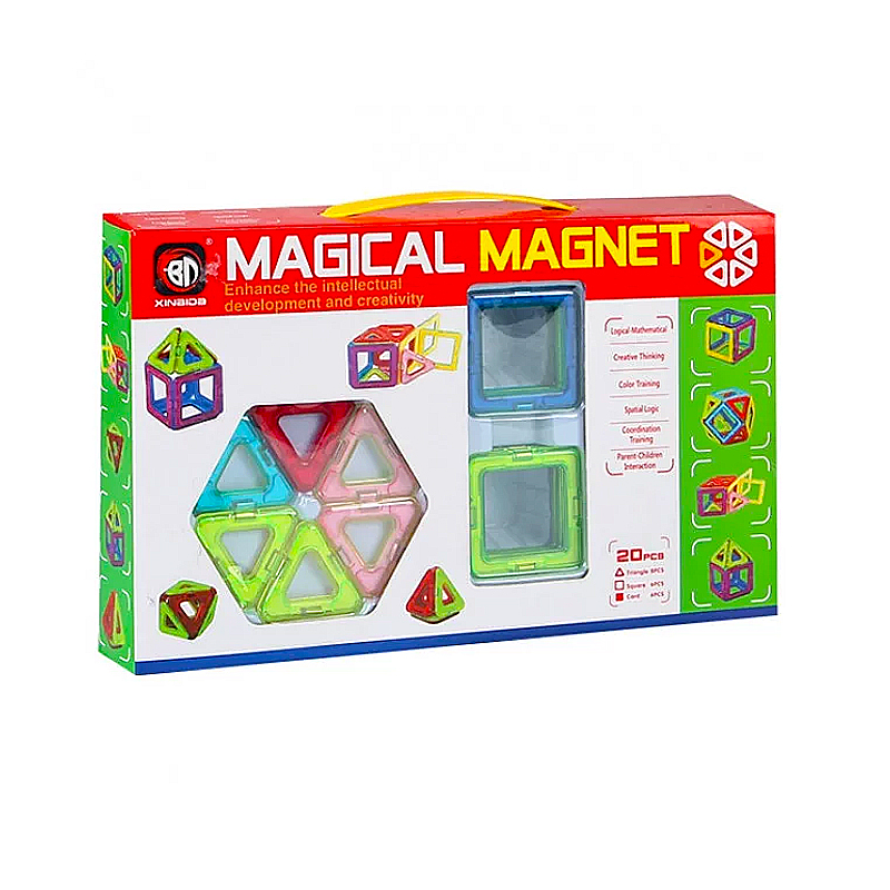 Магнітний конструктор Magical Magnet 20 ел. large popup