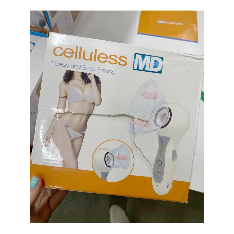 Масажер вакуумний Celluless MD антицелюлітний, бежевий (869786) УЦЕНКА large popup