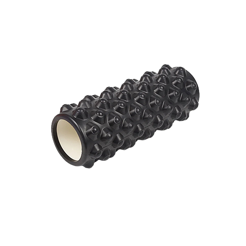 Масажний ролик EasyFit Grid Roller Extreme 33*14 см чорний (EF-2023-B) МП large popup