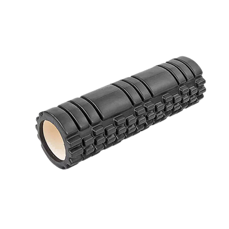 Масажний ролик EasyFit Grid Roller 45*14,5 см v.2.1 чорний (EF-2027-B) МП large popup