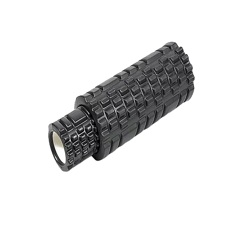 Масажний ролик EasyFit Grid Roller Double 33х14 см, 31,5х10 см чорний (EF-7737-4-Bk) МП large popup