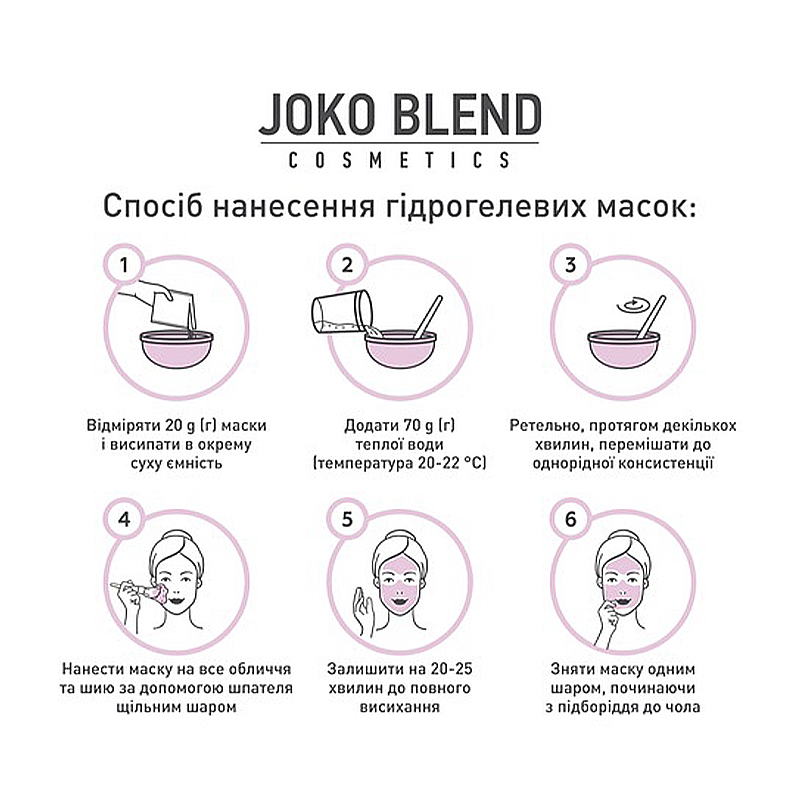 Маска гідрогелева Joko Blend Cacao Power, 20г (401198) large popup