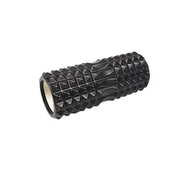 Масажний ролик EasyFit Grid Roller 33*13 см v.1.2 чорний (EF-2022-B) МП