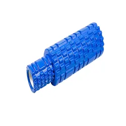 Масажний ролик EasyFit Grid Roller Double 33х14 см, 31,5х10 см синій (EF-7737-3-Bl) МП