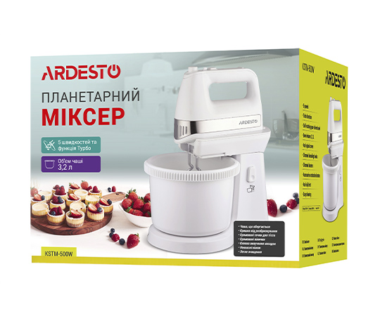 Міксер з чашею Ardesto KSTM-500W large popup