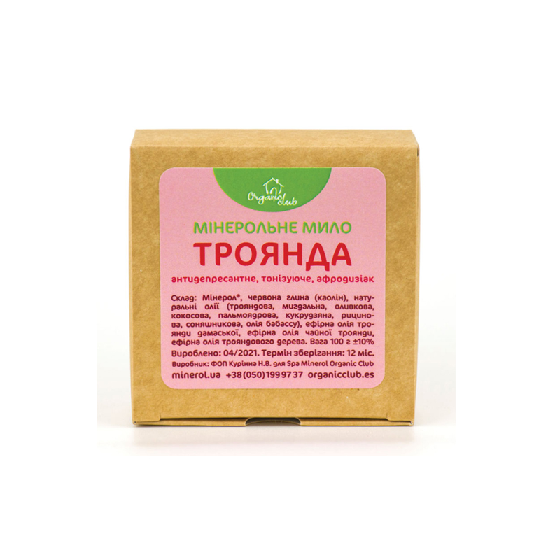 Мило Мінерол Троянда, 100г  large popup