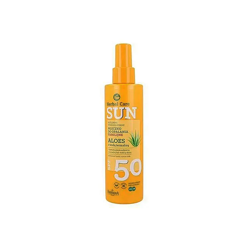 Herbal Care Sun Водостійке молочко для засмаги SPF50 для всієї сім&#039;ї 200 мл