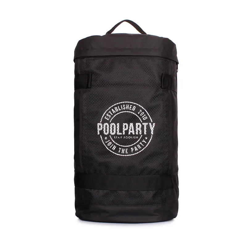 Молодіжний рюкзак POOLPARTY Tracker з принтом (tracker-black) МП