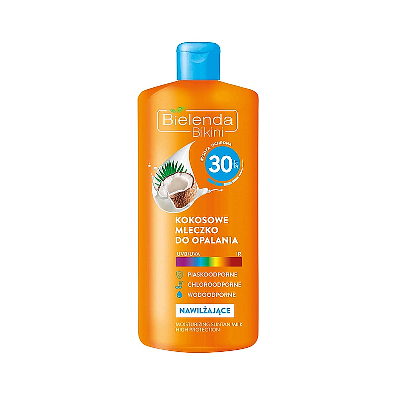 Молочко для засмаги Bielenda SUN CARE кокосове SPF 30, 200 мл (УЦІНКА Срок придатності до 01.06.24) large popup