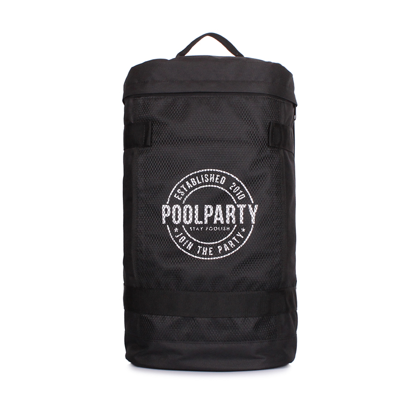 Молодіжний рюкзак POOLPARTY Tracker з принтом (tracker-black) МП large popup