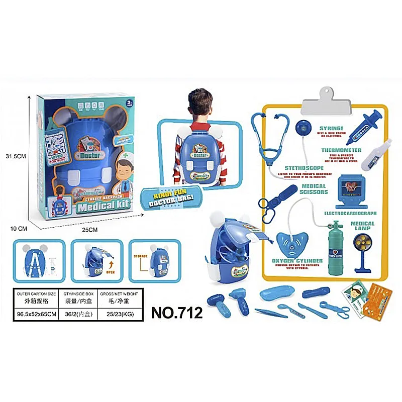 Набір Лікар в рюкзаку в кор. 31,5*10*25см (DNA-2278-21)