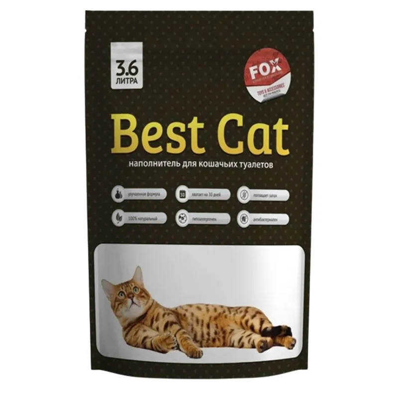 Наповнювач Best Cat силікагелевий для котів, 3,6 л. 