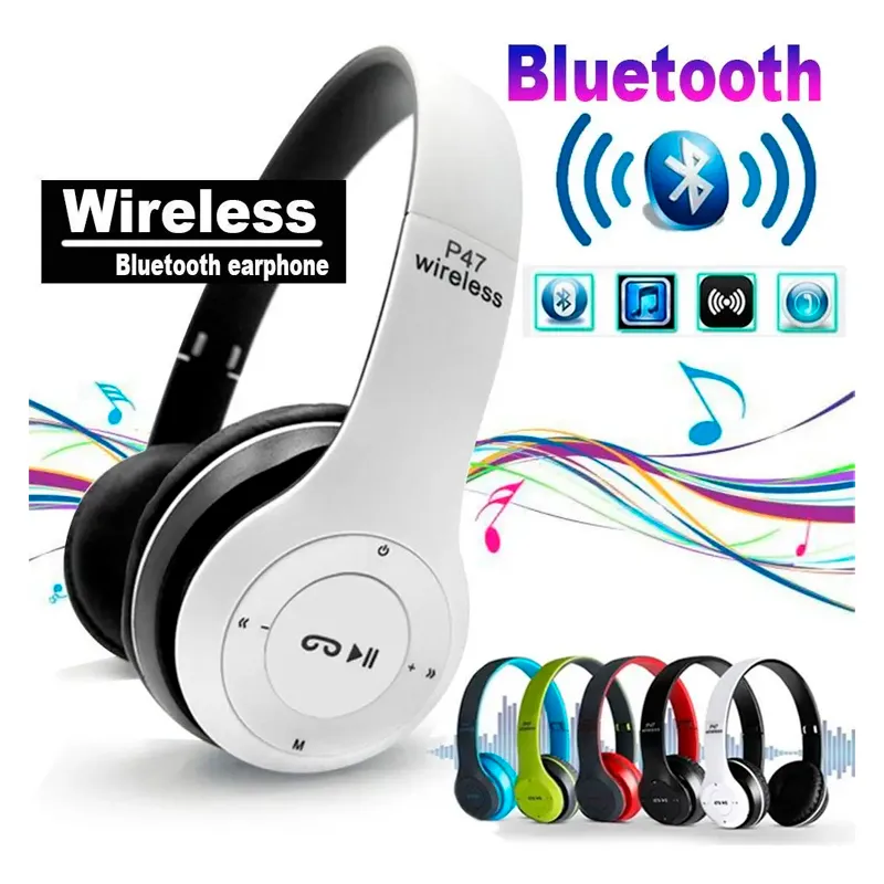 Навушники Wireless P47 Headphone, SD   Bluetooth, білий