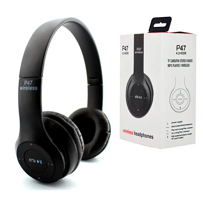 Навушники Wireless P47 Headphone, SD   Bluetooth, чорний