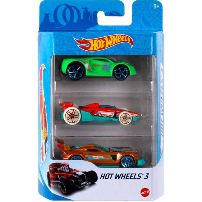 Набір з 3-х базових машинок Hot Wheels (в ас.) (K5904) large popup