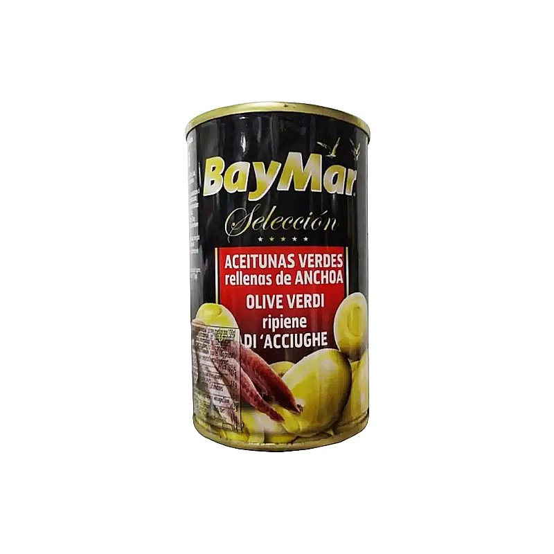 Оливки BayMar зелені, фаршировані анчоусом, 300 г.  large popup