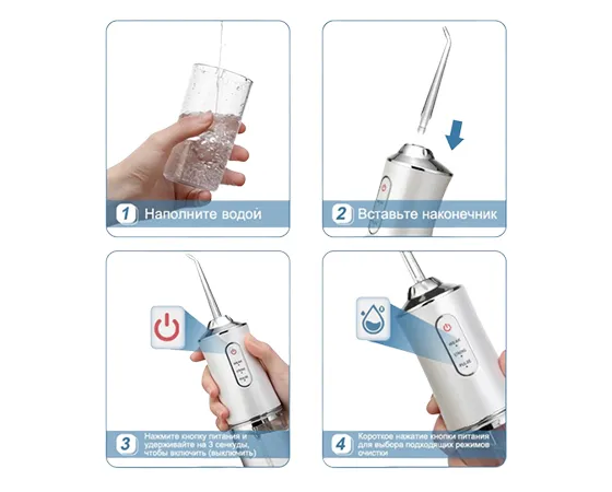 Іригатор Oral Irrigator PPS для порожнини рота, білий