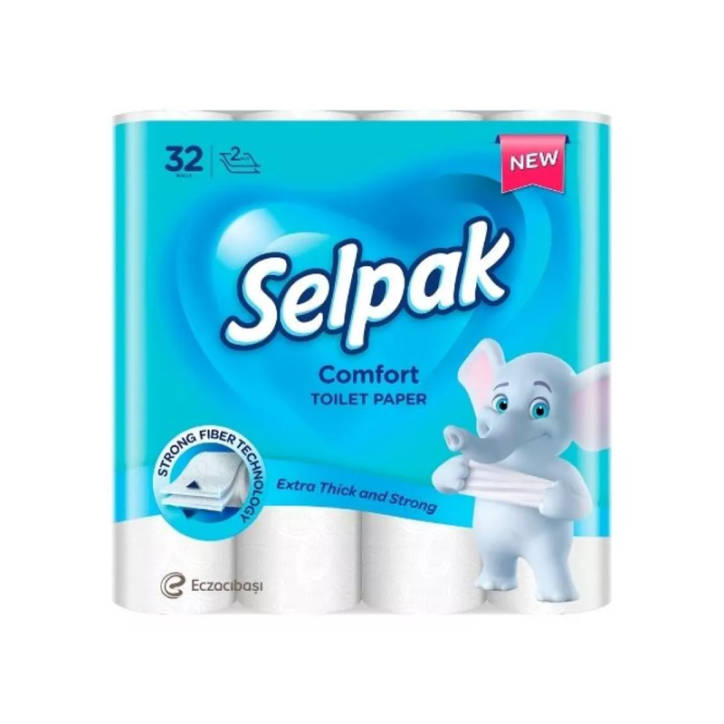 Папір туалетний Selpak 2-х шаровий 32шт (11392) large popup