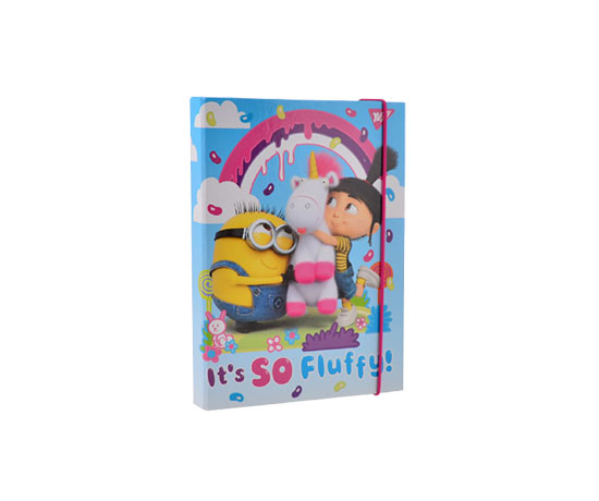 Папка `Minions Fluffy` для зошитів на гумці (491665) large popup