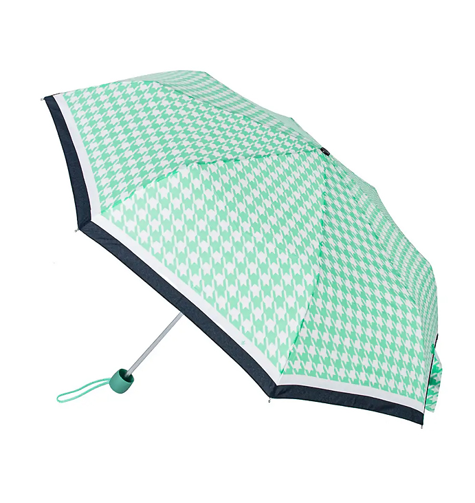 Парасолька жіноча Fulton L354-040898 Minilite-2 Minty Houndstooth  (56506) large popup