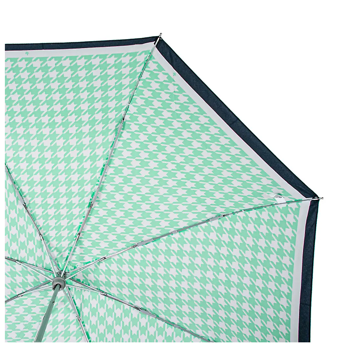 Парасолька жіноча Fulton L354-040898 Minilite-2 Minty Houndstooth  (56506) large popup