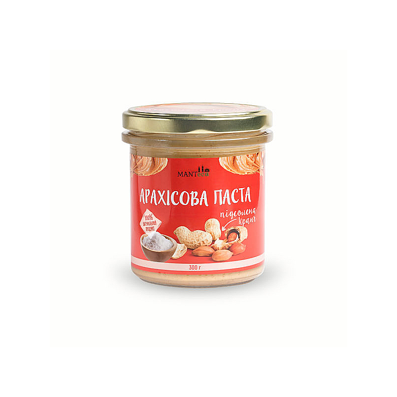 Паста арахісова Manteca кранч, скло, 300 г. large popup