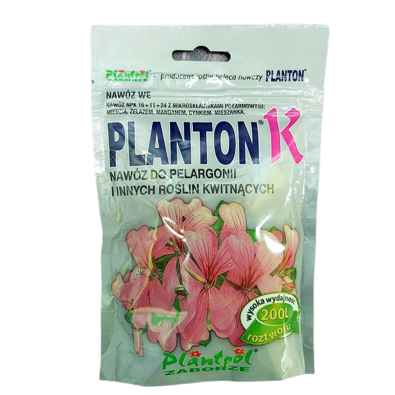 Добриво для пеларгоній і квітучих рослин Плантон K (Planton) 200г (017226) large popup