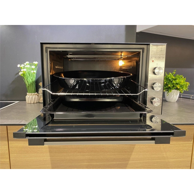 Піч LUXELL LX-9655 BLACK BADY INOX PANEL електрична large popup