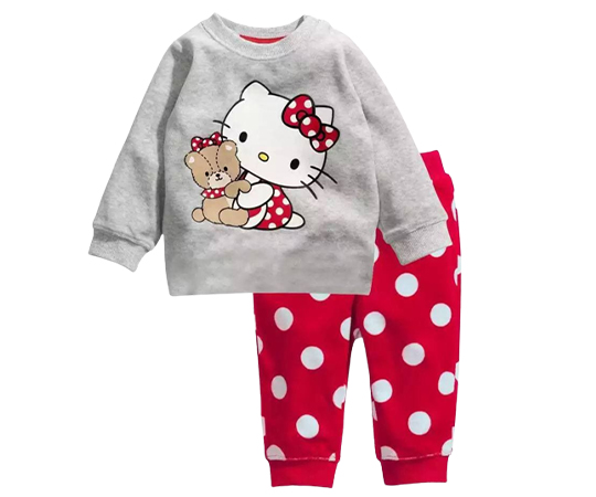 Піжама Baby Has Кітті з ведмедиком, меланж, р. 95 (578893) large popup