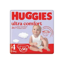 Підгузники Huggies ultra comfort Classic дитячі №4, 8-14кг, 50шт (00337)