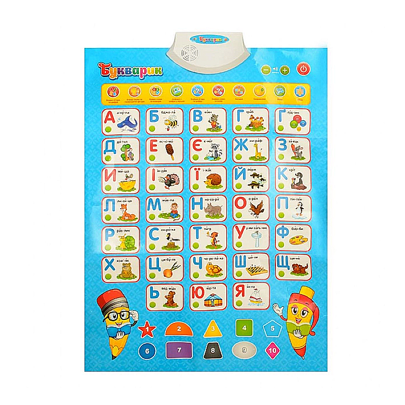 Плакат &#039;Букварик&#039; Play Smart, укр. абетка, кор. 49*23*4см (7031) large popup