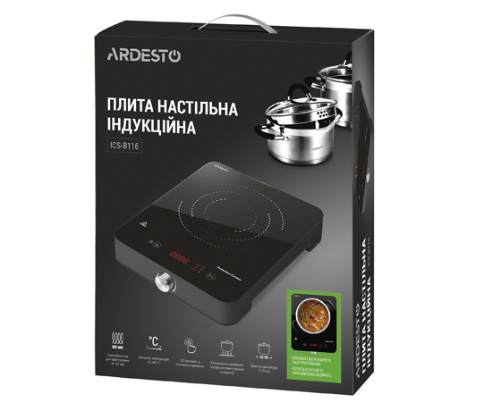 Плита електрична Ardesto ICS-B116 індукційна large popup