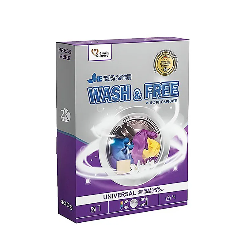 Порошок WASH&amp;FREE 400гр Лаванда з марсельським милом (12467)