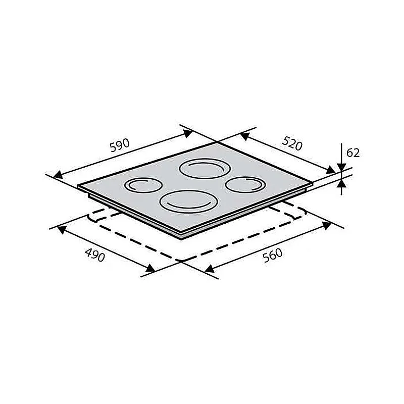 Поверхня варильна VENTOLUX HI 64 TC, індукційна (2059765961550) МП