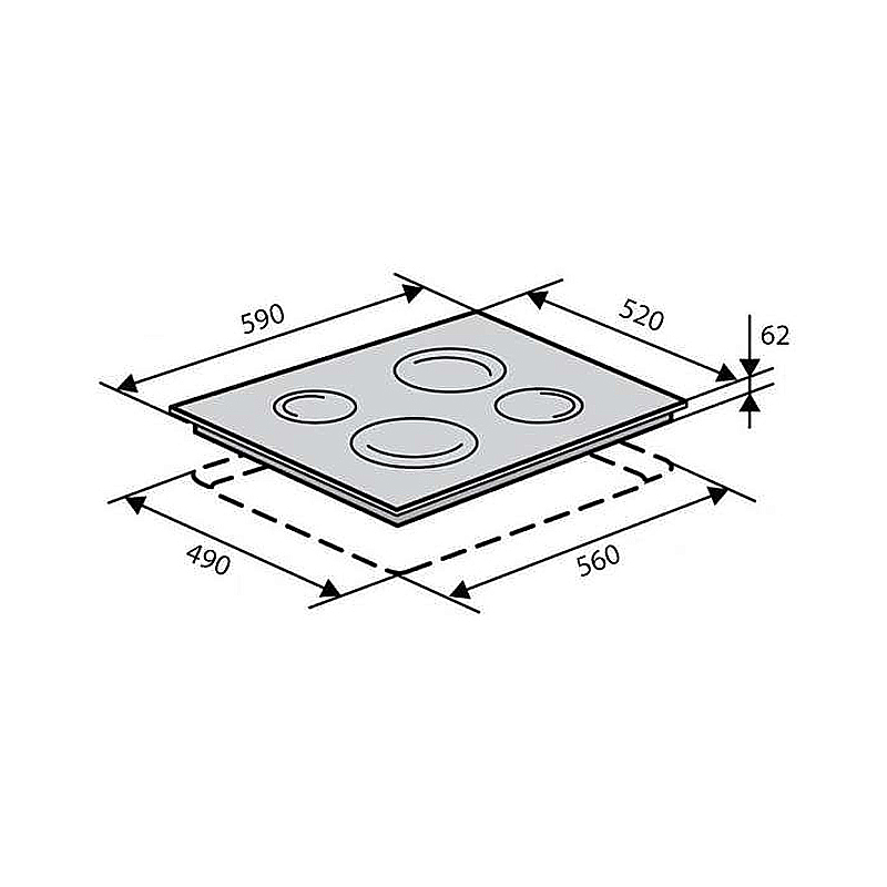 Поверхня варильна VENTOLUX HI 64 TC, індукційна (2059765961550) МП large popup