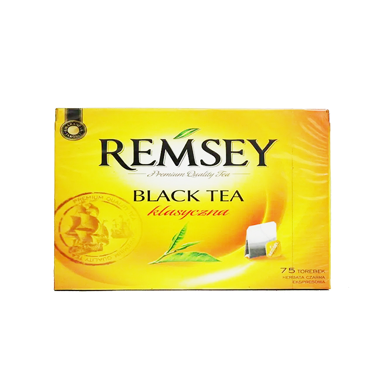 Чай чорний без добавок у пакетиках Ramsey Black Tea Clasyczna, 75 шт, Польща large popup