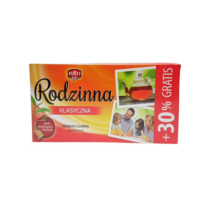 Чай чорний в пакетиках, без добавок Rodzinna, 112г large popup