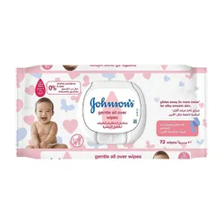 Серветки  Johnson's Baby дитячі, лагiдна турбота, 72 шт (421810)