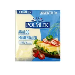 Сир порційний тостовий Polmlek Emmentaler (Емменталер), 130 г.