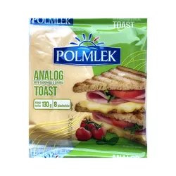 Сир порційний тостовий Polmlek Toast (Тостовий), 130 г.