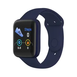 Смарт-годинник Smart Watch Y68 крокомір, підрахунок калорій, кольоровий екран (Y68 Blue)