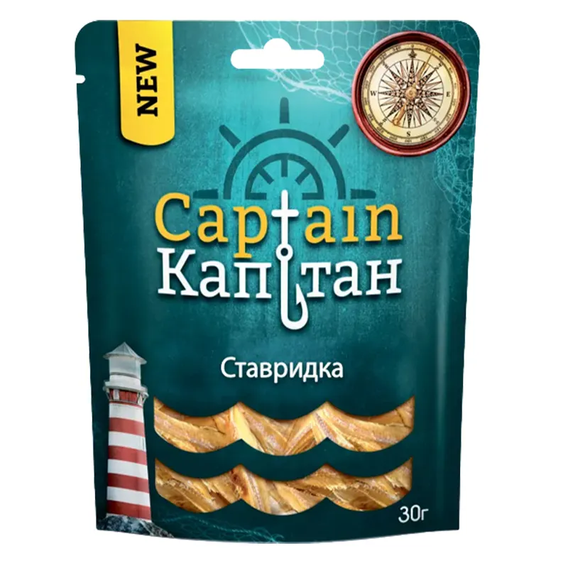 Ставридка Captain солоно-сушена, 30 г.